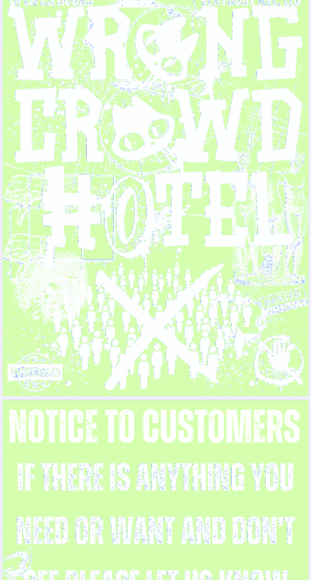 Wrong Crowd Hotel graphic